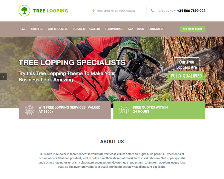 industry template loppers third theme image